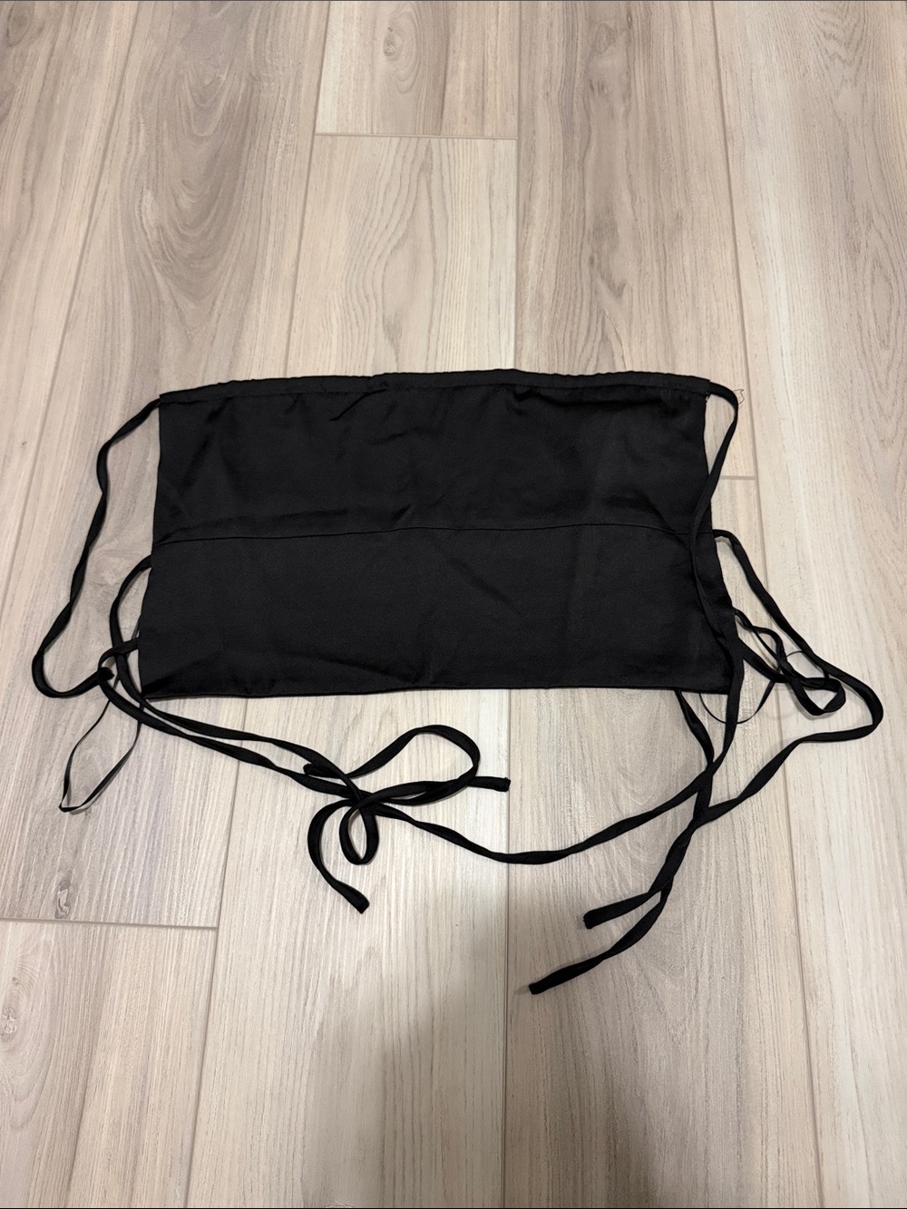 Glassons Black Tie-Back Crop Top